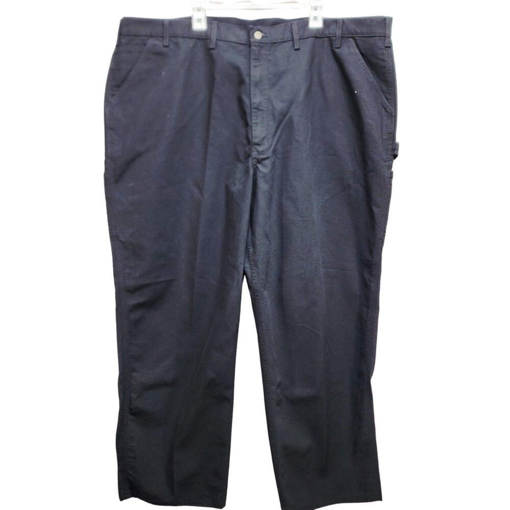 Carhartt Mens Loose Fit Washed Duck Utility Work Pant Size W50 L30 Black Durable